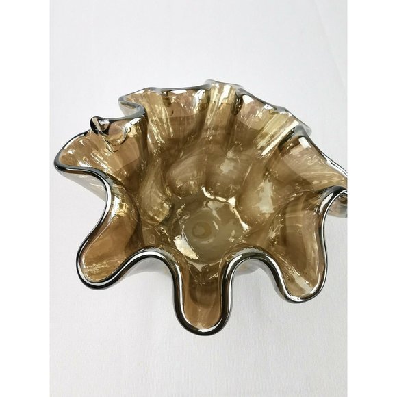 Antonio Tammaro Murano Art Glass Candle Vase Made In Italy 5" - Picture 4 of 11